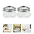 thumbnail image 6 of ACDANC 2Pcs Small Glass Jars Mini Mason Jar Wide Mouth Small Jam Honey Container Jars, 6 of 7