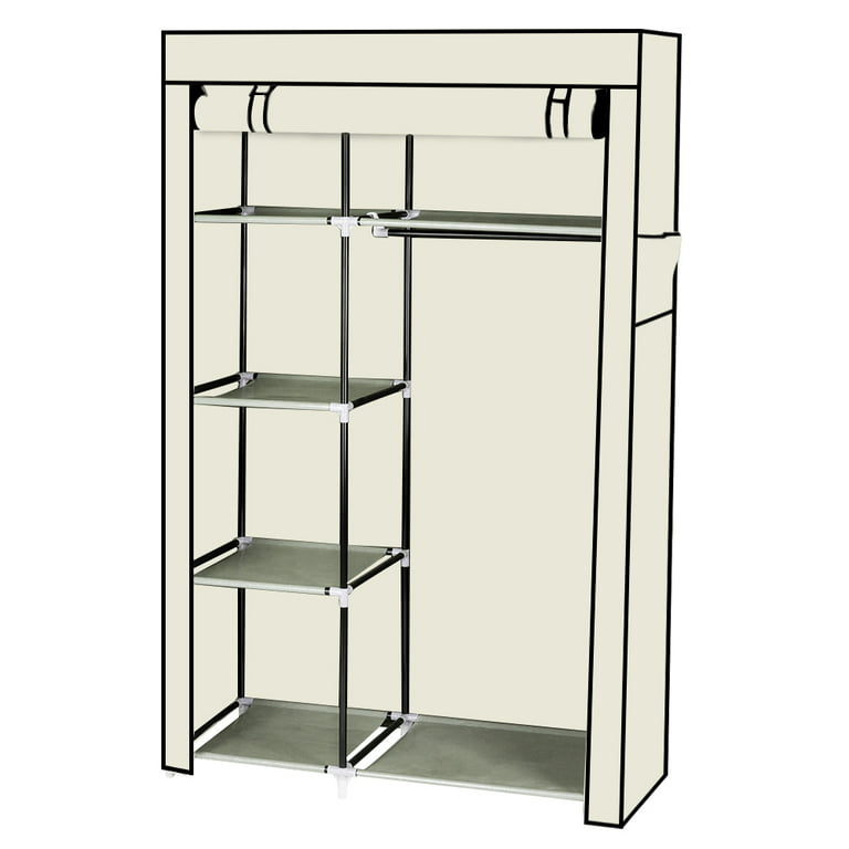 UNITSTAGE Portable Closet Wardrobe with Shoe Rack Freestanding Portabl – My  Store