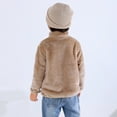 thumbnail image 6 of OGLCCG Little Boys Girls Fuzzy Sherpa Teddy Coat Fall Winter Full Zip Up Fleece Jacket Casual Long Sleeve Fluffy Soft Cozy Outwear 1-9Y, 6 of 6