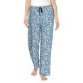 thumbnail image 2 of Goofa Floral Retro Style Printed Soft Pajama Pants for Women, Wide Leg Comfy Casual Lounge Yoga Pants-XX-Large, 2 of 9