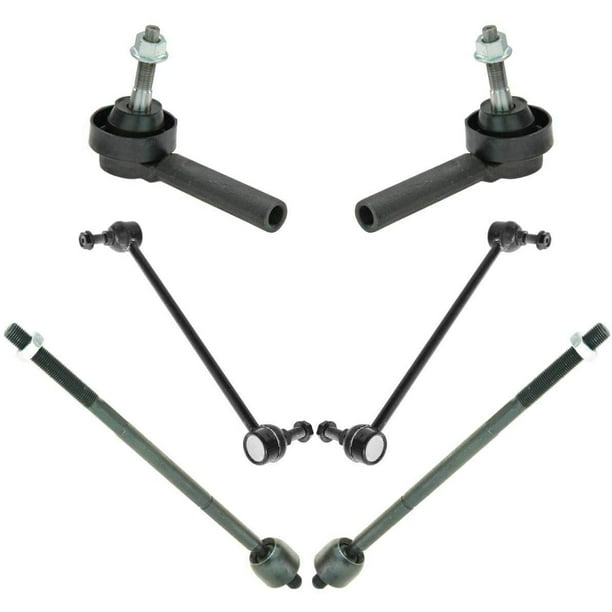 2 Front Outer Tie Rod Ends + 2 Front Inner Tie Rod Ends + 2 Sway Bar