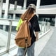 thumbnail image 4 of Bolsa Mochila japonesa Mujeres Hombres Lona Sólido Viaje Estudiante Mochila (Marrón) JShteea Para Estrenar, 4 of 8