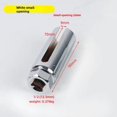 thumbnail image 1 of Professional 22mm Oxygen Sensor Socket Wrench Tool - 1/2 Inch Drive with Small White Opening, 90mm Length, Durable Material for Efficient Car O2 Sensor Removal & Installation, Essential Auto Repair, 1 of 4