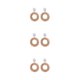 thumbnail image 4 of Sonducket Pendientes colgantes ligeros hechos a mano para mujer, aretes tejidos exquisitos a la moda y elegantes, champán Type1 NO1, 4 of 6