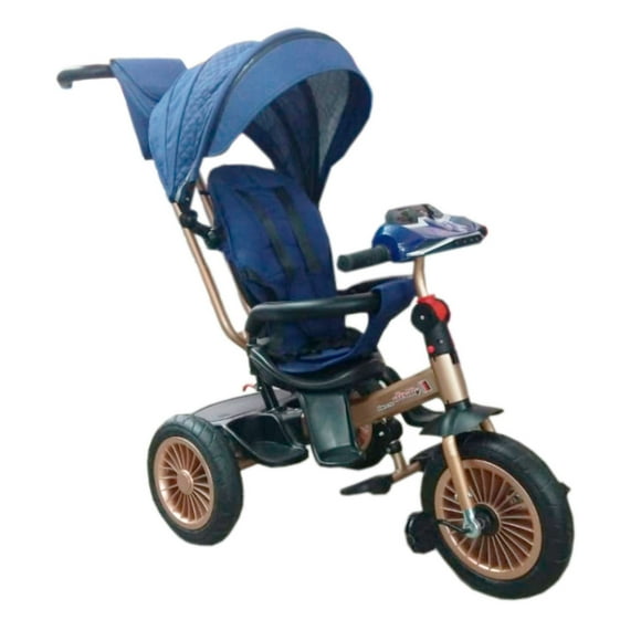 TRICICLO CON TOLDO AZUL