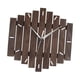 thumbnail image 5 of Reloj de pared de madera, silencioso, sin tictac, diseño moderno y creativo, regalo de inauguración de la casa. Color de madera oscura, 5 of 9