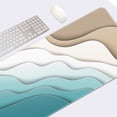 thumbnail image 6 of Blue Abstract Beach Mouse Pad Large Gaming Mouse Pad Summer Sea Ocean Non-Slip Desk Pad Keyboard and Mouse Desk Mat for Gamer, Office & Home, 31.5 x 15.7 in, 6 of 6