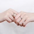 thumbnail image 4 of Juego de Anillos de nudo de amor TANGJMXG plata de ley 925 para el y para ella ajustable, 4 of 4