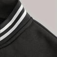thumbnail image 7 of Breezora Women Loose Striped Long Sleeve Button Down Baseball Jacket Rib Cuff with Side Pockets Fall, 7 of 7