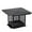 Black, variant on Garvee Chimney Cap, 9" x 9" Outside Chimney Cover with Adjustable Bottom, Easy Installation, Black