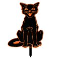 thumbnail image 5 of Hariumiu Decor Halloween Garden Inserts Glow-in-the-Dark Scary Black Cat Yard Signs with Stakes Corrugated Halloween Outdoor Garden Decor, 5 of 8