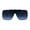 Gold Navy, variant on Luxury Rimless Oversize Shield 90s Fashion Sunglasses Gold Navy