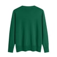 thumbnail image 5 of Lumtrix Cardigans Sweater For Women Warm Lightweight Button Front Cardigan Oversized Long Sleeve V Neck Cozy Sweaters Dressy Casual Tops Dark Green 2XL, 5 of 5