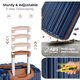 thumbnail image 4 of Juego de equipaje LARVENDER, 6 maletas grandes con ruedas, color azul marino, 4 of 9