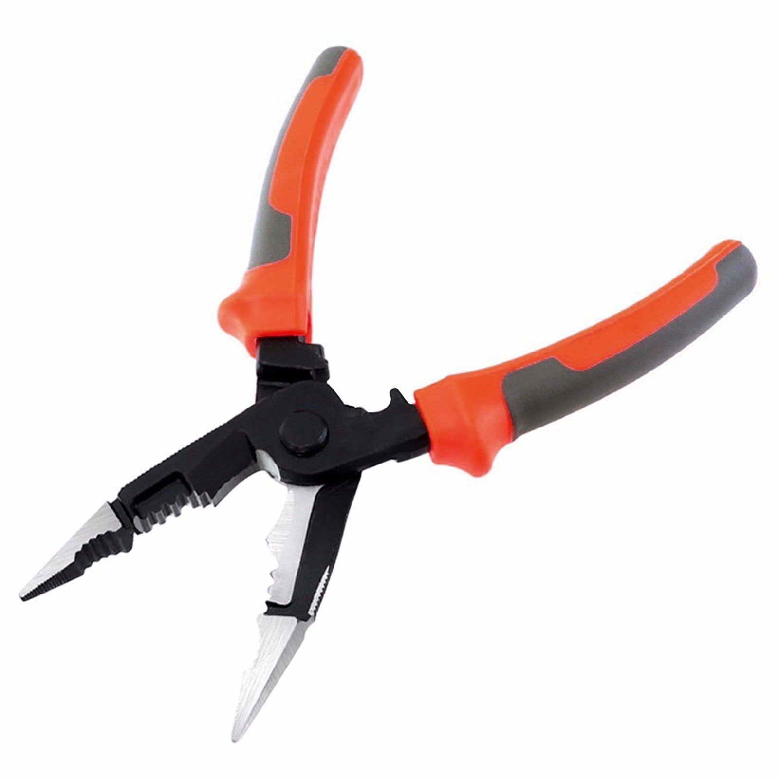 Multifunctional Long Nose Diagonal Pliers Wire Cutter Crimper Stripper Wire Tool 