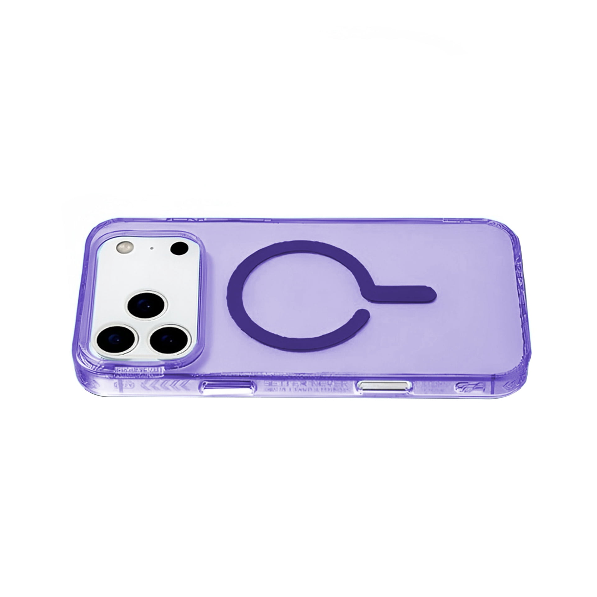Colorful Transparent Case with MagSafe for iPhone 17 Pro - Purple