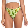 thumbnail image 1 of Balery Fresh Corn Tangas de Algodón para Mujer con Estampado – Ropa Interior Sexy, Transpirable, G-string-XX-Large, 1 of 6