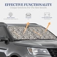 thumbnail image 4 of Wukai Heart Leopard Car Front Windshield Sun Shade,Sun Visor Shield Block Automotive Interior Protector Blocks UV Rays-Large, 4 of 6