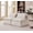 Beige, variant on YWEN 2 Seats Modular Loveseat Couches with Pillows & Backrest, Cloud Boneless Couch with Upholstered Cushion, Modern Sleeper Lounge Sofa Chair for Apartment Bedroom Reading Nook, DIY Modular