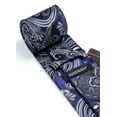 thumbnail image 6 of HISDERN Ties for Men Paisley Tie and Pocket Square Woven Classic Floral Mens Ties Handkerchief Set, 6 of 7