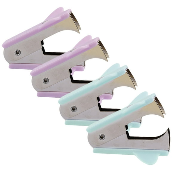 4-Pack Mini Staple Remover Stick Universal Nail Tool Space-Saving Office Accessories for Home and Work