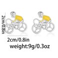 thumbnail image 2 of Gemelos de bicicleta para hombre, diseño creativo de ciclistas, aleación, 2 of 3