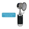 thumbnail image 3 of Recording Mic Cardioid Condenser Microphone Kit with Shock Mount Pop Filter Low Noise High Sensitive Microphone for Vocal Live Streaming Singing Broadcasting Musical Instrumentcondenser mic, 3 of 7