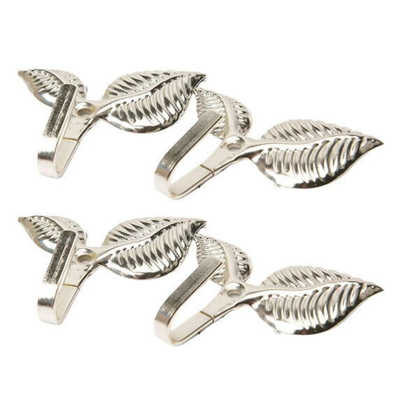 Vintage Leaf Curtain Holdbacks Hooks Wall Mounted Drapery Tieback Towel Hanger