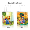 thumbnail image 2 of Patelai 24 Packs Party Favors Bag Print Gifts Bags With Handles, Themed Goodie Treat Candy Kraft Paper Bags For Birthday Party Supplies(Pink,Cow Style 2 of 10