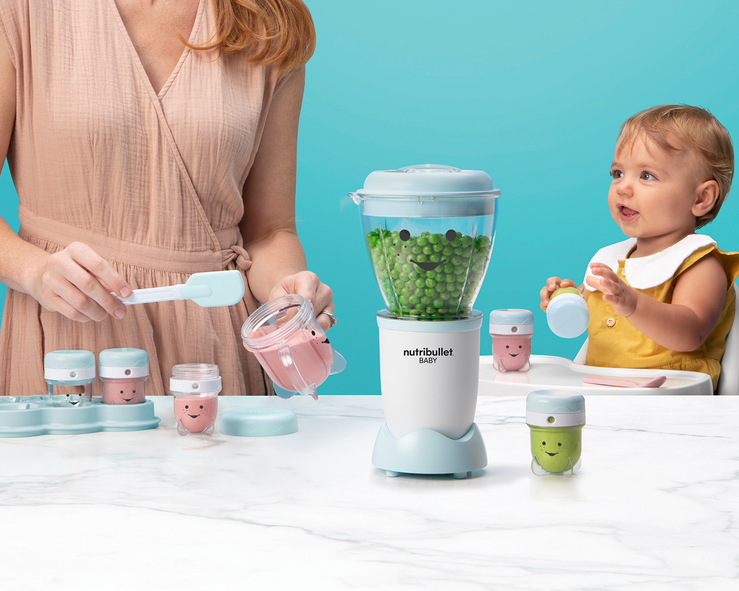 nutribullet Baby Food Blender, Blue and White photo 5