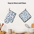 thumbnail image 6 of Bingfone Cute Cartoon Dinosaur Print Oven Mitts Pot Holders Set 2 PCS for Kitchen for Cooking Grilling Baking BBQ Pot Holders Cook Essentials, 6 of 7