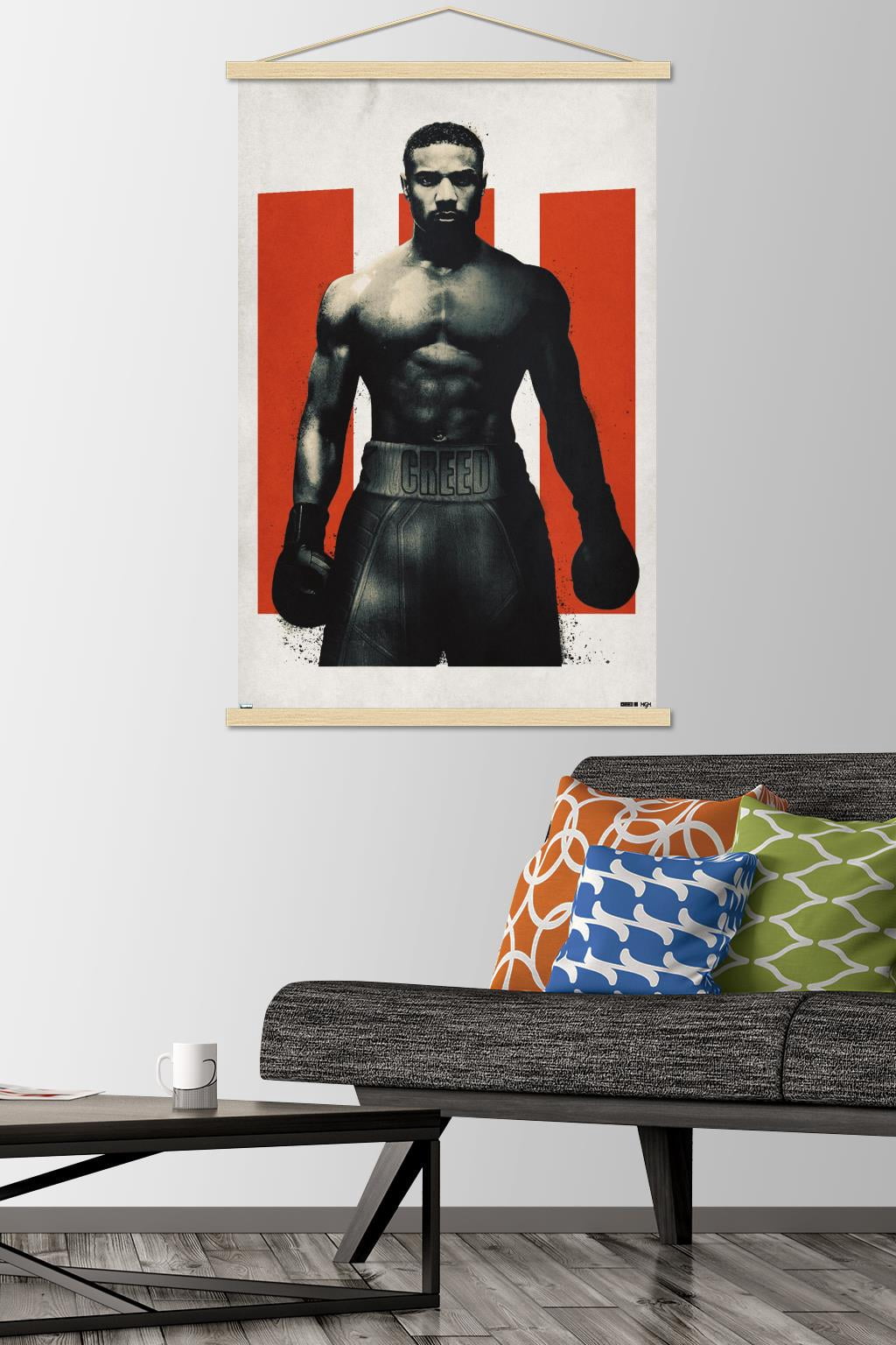 Creed III - Adonis Fight Wall Poster with Magnetic Frame, 22.375" x 34"