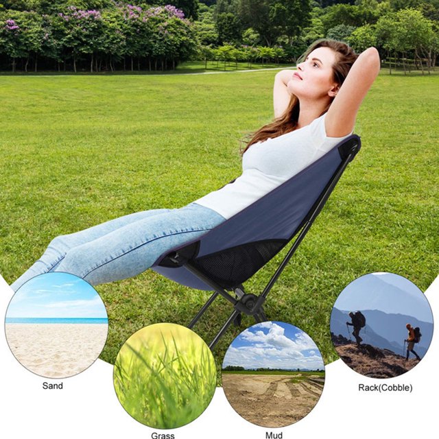 Silla de luna desmontable portátil espesar transpirable para barbacoa viajes pesca senderismo DQrwqpou Para Estrenar