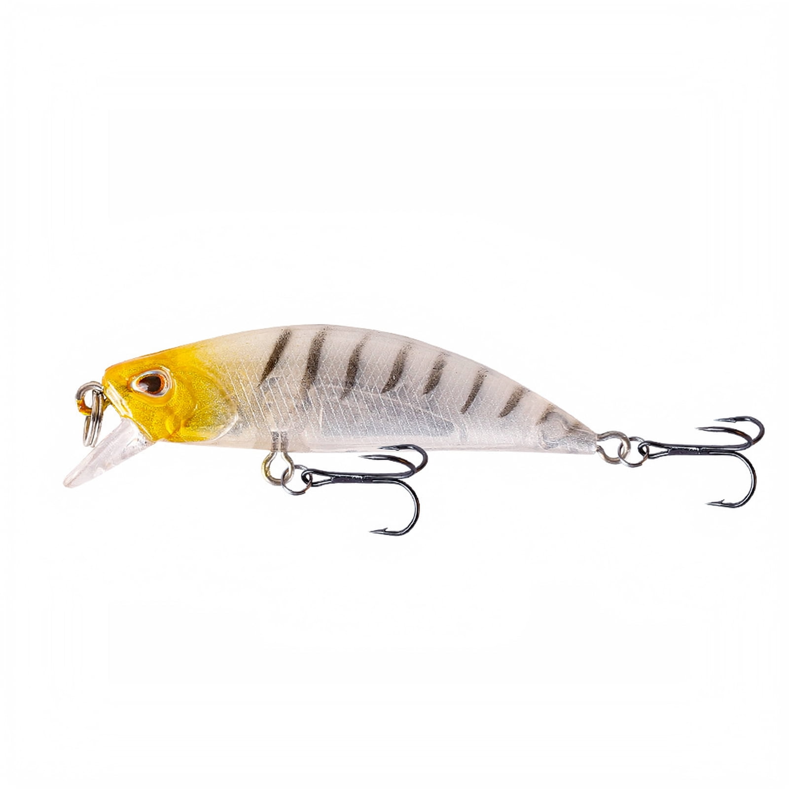 MInHoues Sinking Minnow Lure 2.36 Vibrating Hard Fishing Bait with Built-in Lead Block & 3D Eyes Realistic Artificial Swimbait for Bass Trout Freshwater Saltwater Gear