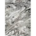 thumbnail image 3 of Mark&Day Area Rugs, 6x9 Halbur Modern Charcoal Marble Area Rug, Grey Ivory Brown Carpet for Living Room, Bedroom or Kitchen (6'7" x 9'), 3 of 7