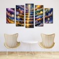 thumbnail image 5 of Cuadro decorativo Cuadros Abigail El Cielo Divina Comedia elegante moderno minimalista Set de 5 piezas 150cm x 80cm, 5 of 5