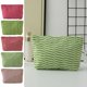 thumbnail image 1 of Mejor necesera de maquillaje de punto - Bolsa cosmética de rayas con bloques de color para viajes, estuche de lápices estilo Ins-Style y organizador de artículos de aseo, 1 of 8
