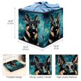 thumbnail image 3 of Shepherd Dog Foldable Storage Bins with Handle, 10.8"x10.5"x10.6", Large Capacity Cube Organizer Storage Baskets Bin, 3 of 6