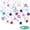 Violet, variant on Tripumer Silver Blue Star Swirl Hanging Decorations Plastic Streamers for Birthday Parties, Graduations, Christenings, Anniversaries, And Weddings—24pack