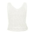 thumbnail image 4 of BLOCLOALO Camisole Tops for Women Flowy Tops for Women Womens Summer Tank Top for Women 2024 Trendy V Neck Crochet Sleeveless Shirts Sweater Vest Tank Top Loose Tank Tops Blouses Casual White L, 4 of 5