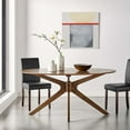thumbnail image 2 of Modway Crossroads 63" Oval Wood Dining Table in Walnut, 2 of 10