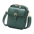 thumbnail image 2 of Bolso de hombro de piel sintética para hombre, ideal para viajes de negocios y actividades al aire libre. verde, 2 of 8