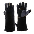 thumbnail image 4 of Gants de Soudure en Cuir; Gants Résistants au Feu pour Cheminée Poêle Four Grill Barbecue, Excellent Choix, 4 of 8