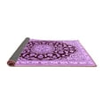 thumbnail image 2 of Ahgly Company Indoor Round Medallion Purple Traditional Area Rugs, 6' Round, 2 of 4