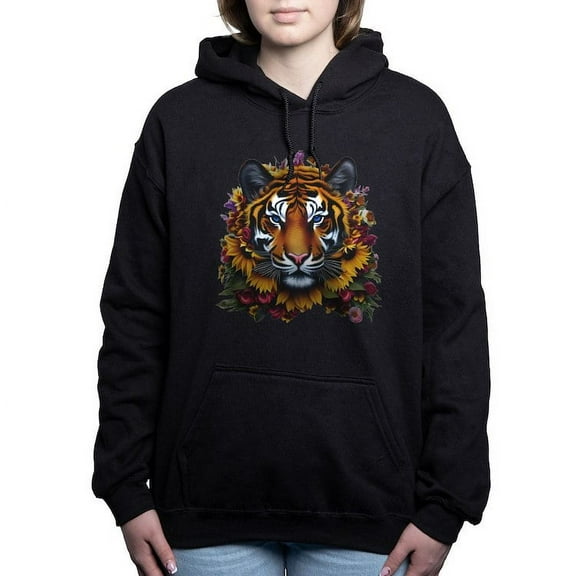 CafePress - Sunflower Tiger Sweatshirt - Pullover Hoodie, Classic & Comfortable Hooded Sweatshirt