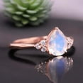 thumbnail image 3 of Pear Moonstone Engagement Ring Diamond Statement Women Jewelry July Birthstone Wedding Ring Blue Fire Gemstone Ring Gift For Her, 3 of 5