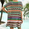 thumbnail image 6 of fatyb Women's Fashion Cover up Swimwear Summer V Neck Bikini Coverup Hollow out Loose Beach Dress, 6 of 6