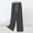 Gray plus size wide leg pants a1, variant on Cagogo Women's Plus Size Wide Leg Pants Striped Elastic Waist Flowy Casual Long Lounge Trousers Loose Summer Beach Workwear, Dark Gray S
