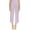 Purple, variant on Womens Parisian Crepe Straight Leg Cropped Pants