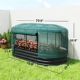 thumbnail image 2 of JWRWEFA Raised Garden Bed Kit 6x3 ft with Protective Crop Cage, Outdoor Planter Box, Irrigation System, Easy-Zip Access, Galvanized Steel, Dark Gray, 2 of 11